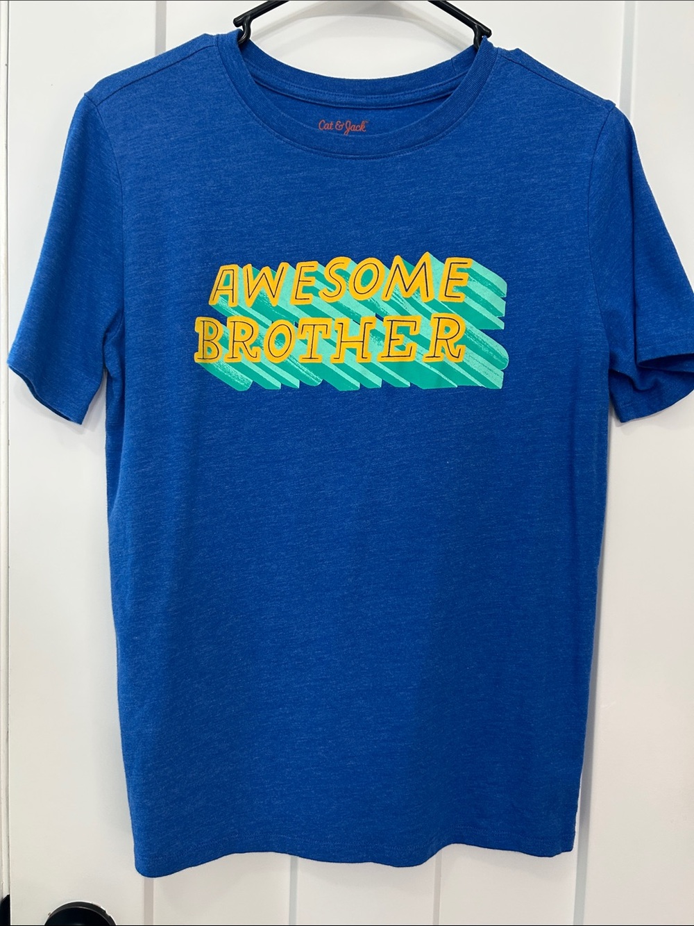 Cat & Jack Royal Blue 'Awesome Brother' Graphic Tee